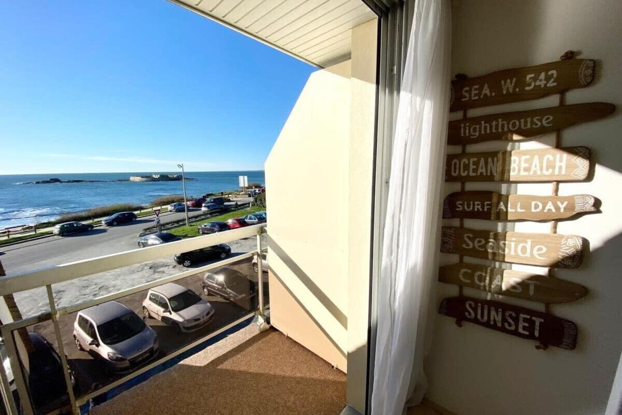 Joli Appartement Top Cosy Vue Mer Imprenable 180 Ploemeur Bagian luar foto